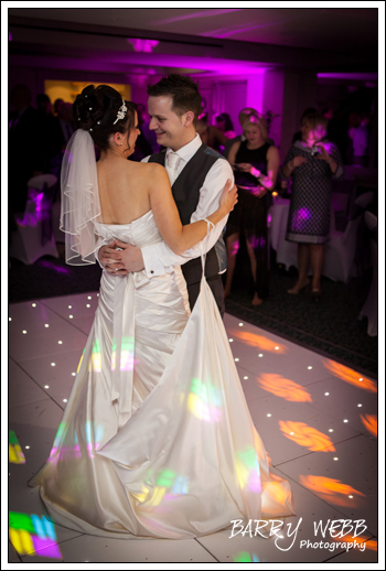 The first dance at Brandshatch Place Hotel in Kent - Wedding Photography