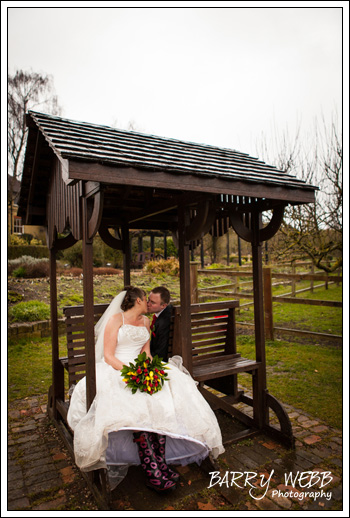 The kissing chair at Kent Life in Maidstone, Kent - Wedding Photography