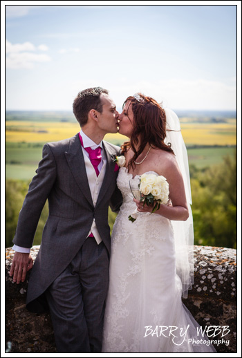 A kiss at Lympne Castle in Kent