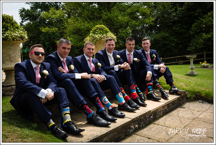 The Groom with his Groomsmen at Mountains Counrty House