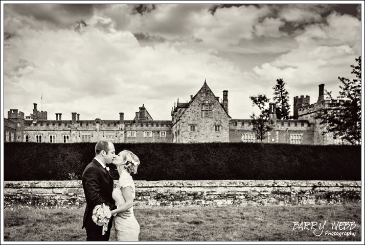 The Bride & Groom in front of Penshurst Place