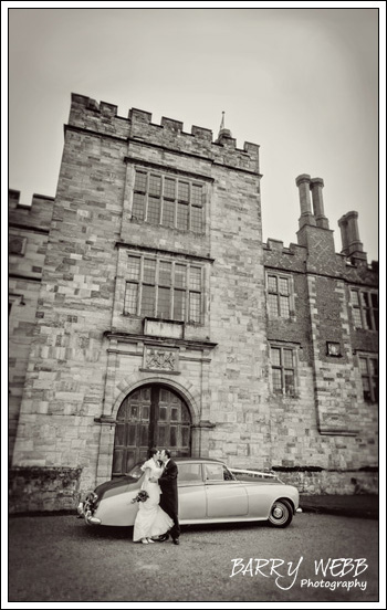 Pose at the drive entrance at Penshurst Place in Kent - Wedding Photography