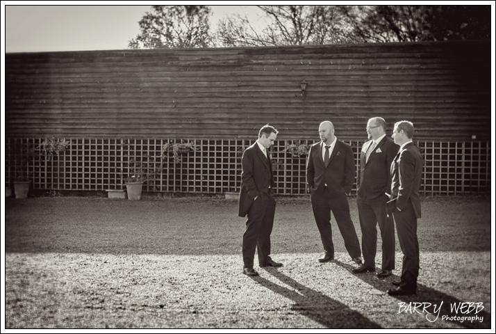 The groom waiting nervously at Swallows Oast in Ticehurst - Wedding Photography