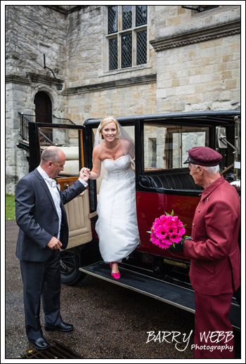 The Brides arrives - Wedding at Archbishops Palace in Maidstone, Kent