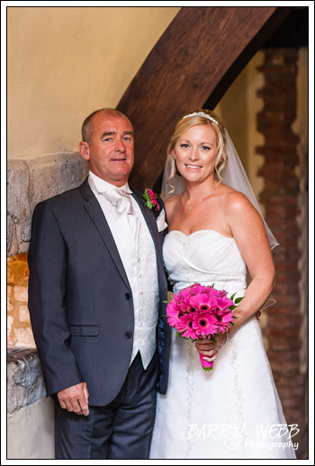 The Bride and her Father - Wedding at Archbishops Palace in Maidstone, Kent