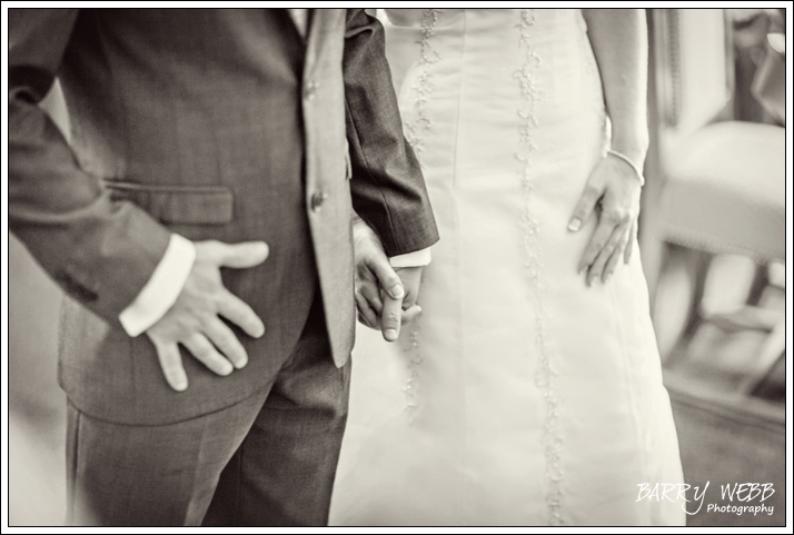 Holding hands - Wedding at Archbishops Palace in Maidstone, Kent