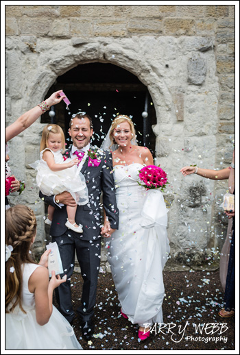 Confetti time! - Wedding at Archbishops Palace in Maidstone, Kent
