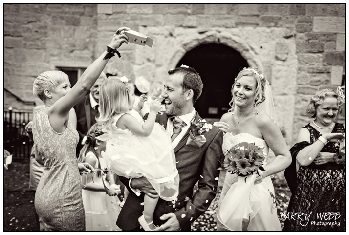 Confetti time! - Wedding at Archbishops Palace in Maidstone, Kent
